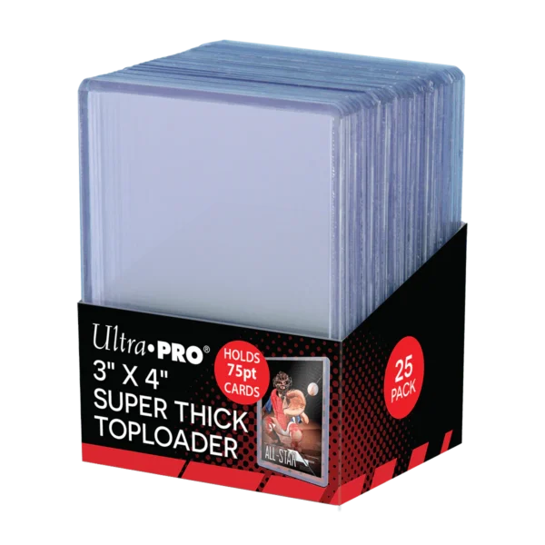 Ultra PRO – 3" x 4" Super Thick Toploader 75PT