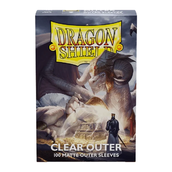 Dragon Shield – Matte Clear Outer Standard Sleeves (100 Sleeves)