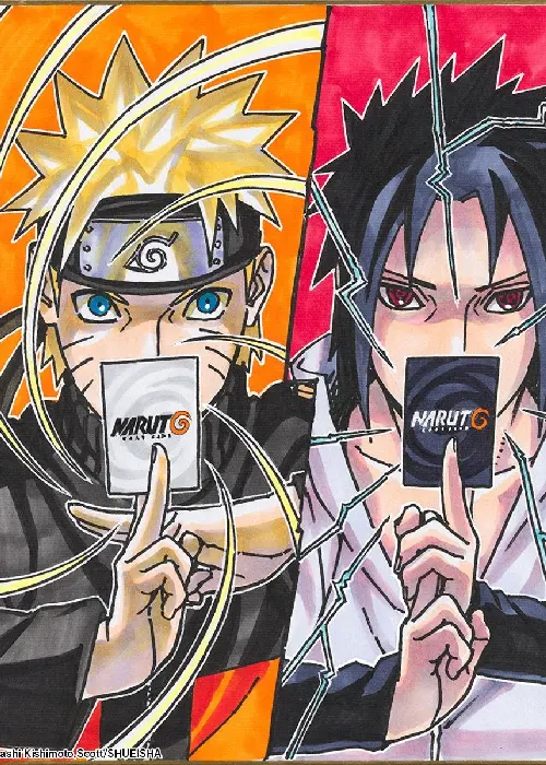 Illustrazione Speciale Di Kishimoto per Naruto TCG Bandai