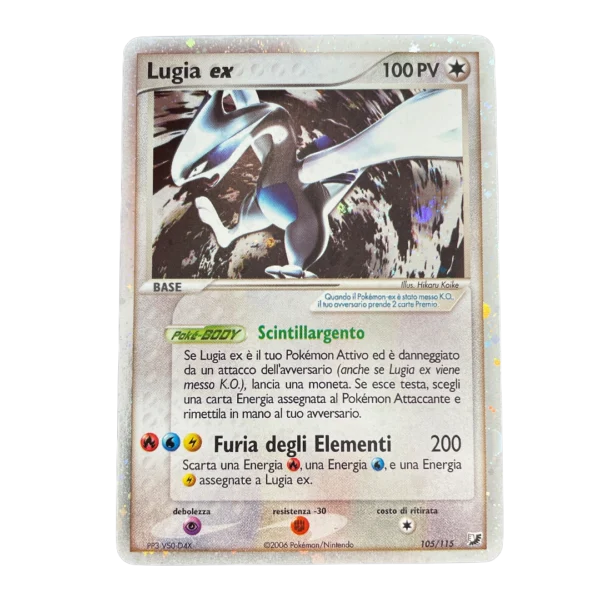lugia-singola Pokémon Lugia ex 105/115 Holo – Forze Segrete ITA 2006 – Excellent