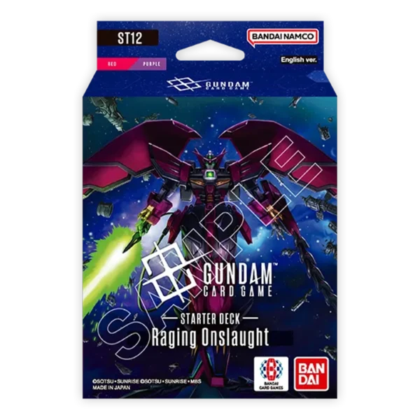 Gundam Card Game ST12 Raging Onslaught Starter Deck Red Purple