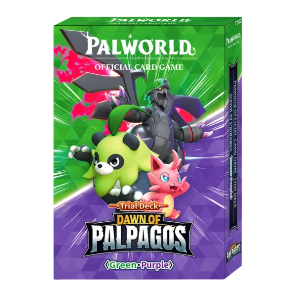 Palworld Official Card Game Trial Deck Dawn of Palpagos Green Purple – ENG